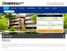 Tablet Screenshot of highrealestategroup.com